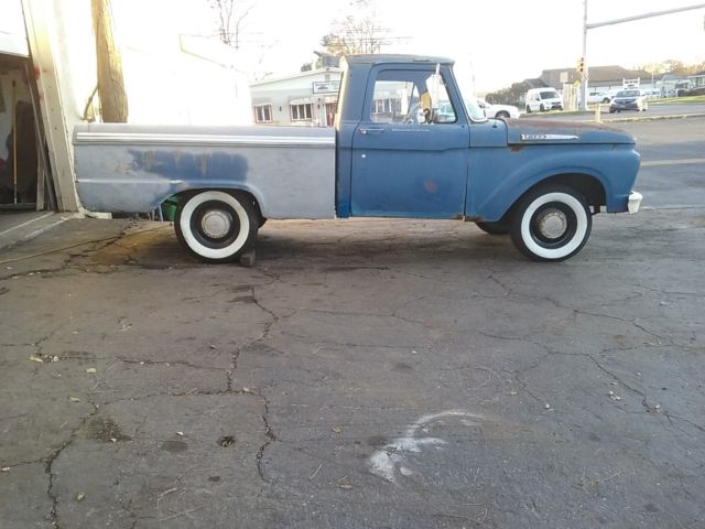 1962 Blue Ford F-100 Standard Cab Pickup