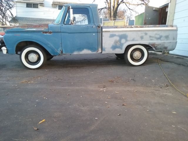 1962 Blue Ford F-100 Standard Cab Pickup