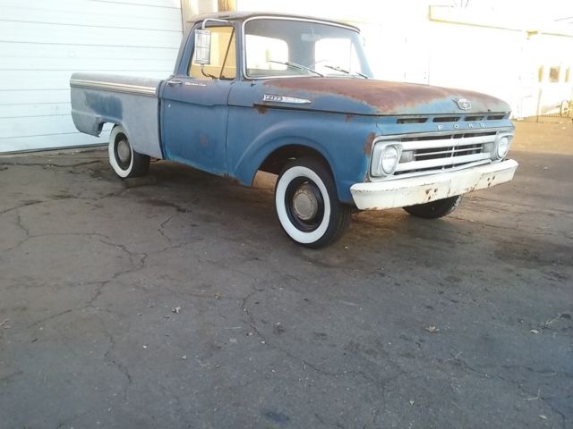1962 Blue Ford F-100 Standard Cab Pickup