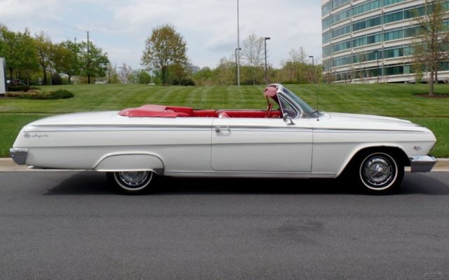 1962 White Chevrolet Impala Convertible
