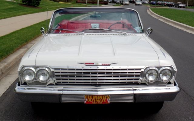 1962 White Chevrolet Impala Convertible