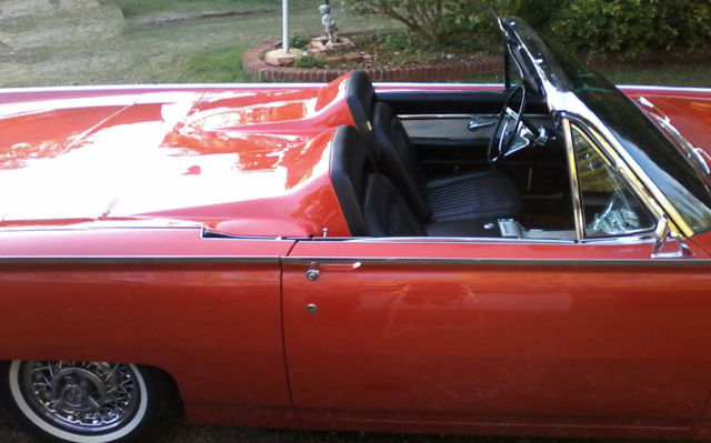 1962 Red Ford Thunderbird Convertible