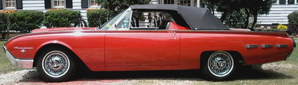 1962 Red Ford Thunderbird Convertible