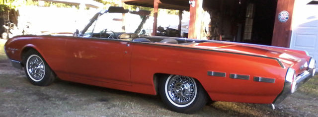 1962 Red Ford Thunderbird Convertible