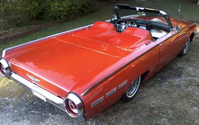 1962 Red Ford Thunderbird Convertible