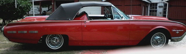 1962 Red Ford Thunderbird Convertible