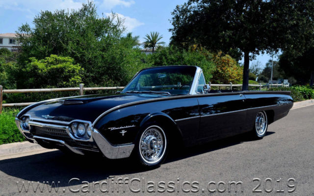 1962 Black Ford Thunderbird Convertible