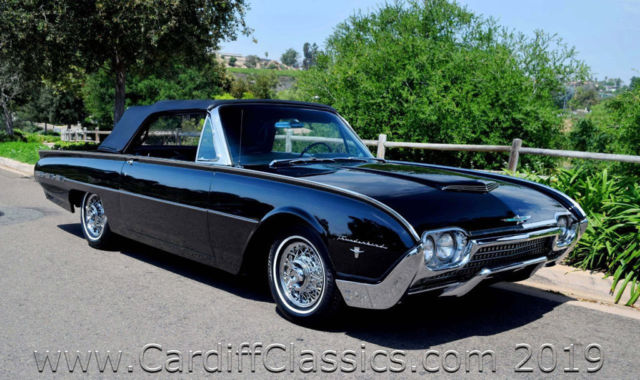 1962 Black Ford Thunderbird Convertible