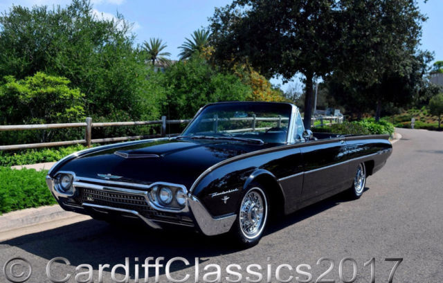 1962 Black Ford Thunderbird Convertible