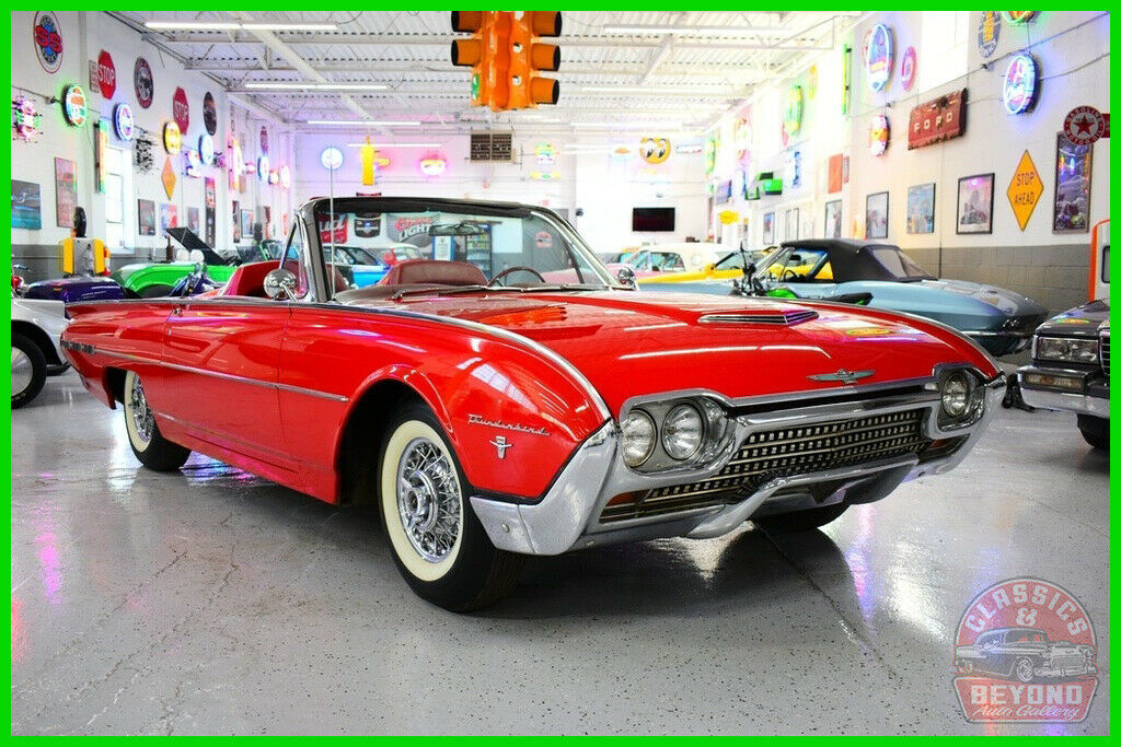 1962 Red Ford Thunderbird Convertible