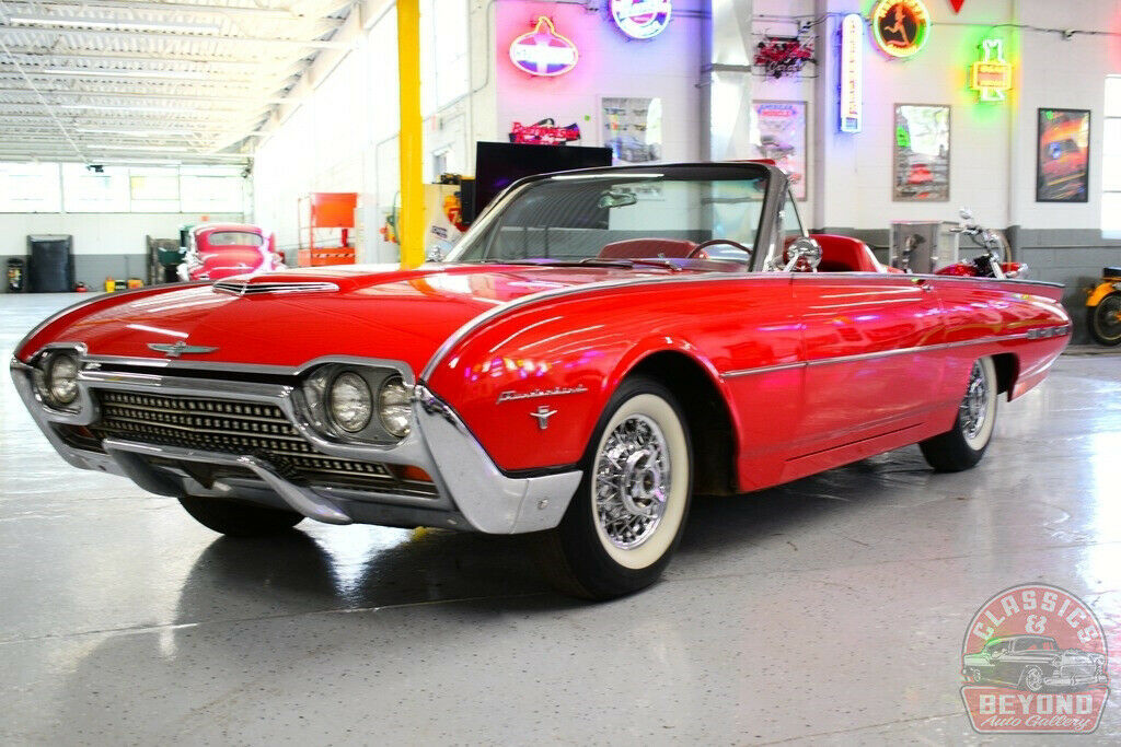 1962 Red Ford Thunderbird Convertible