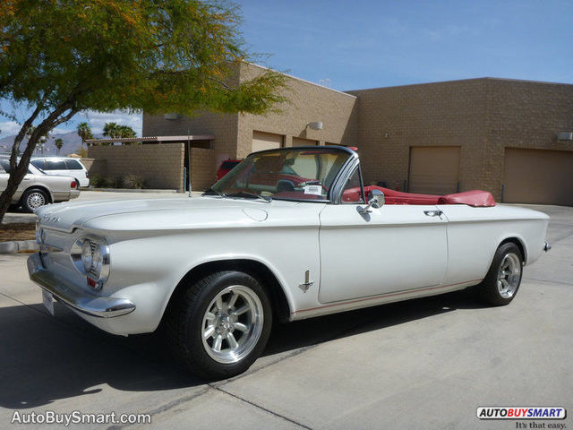 1962 White Chevrolet Corvair Convertible