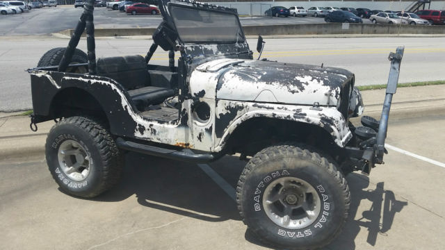 1962 BLACK AND WHITE Willys JP Convertible