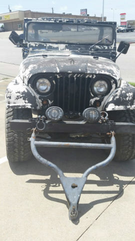 1962 BLACK AND WHITE Willys JP Convertible