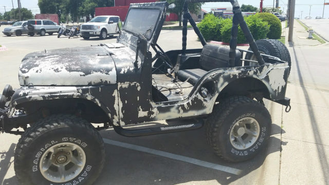 1962 BLACK AND WHITE Willys JP Convertible