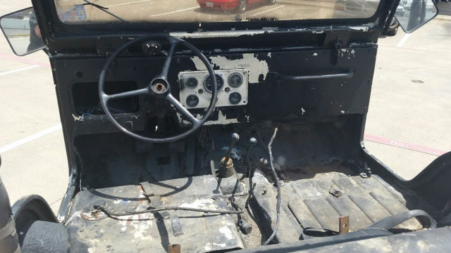 1962 BLACK AND WHITE Willys JP Convertible