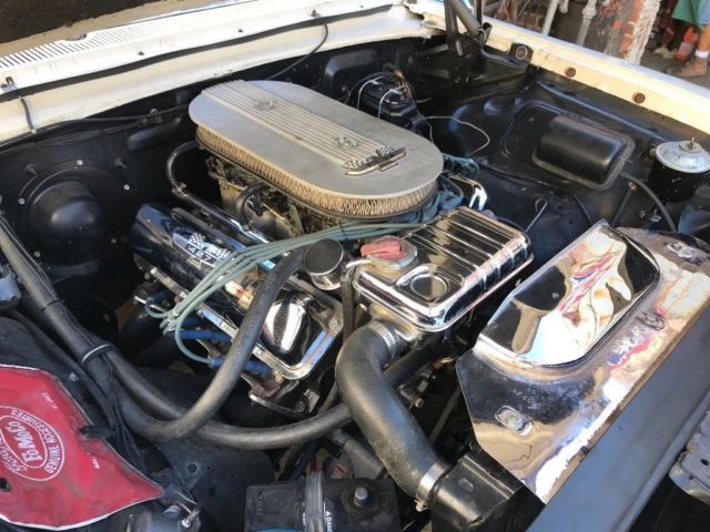 1963 White Ford Galaxie 2 door