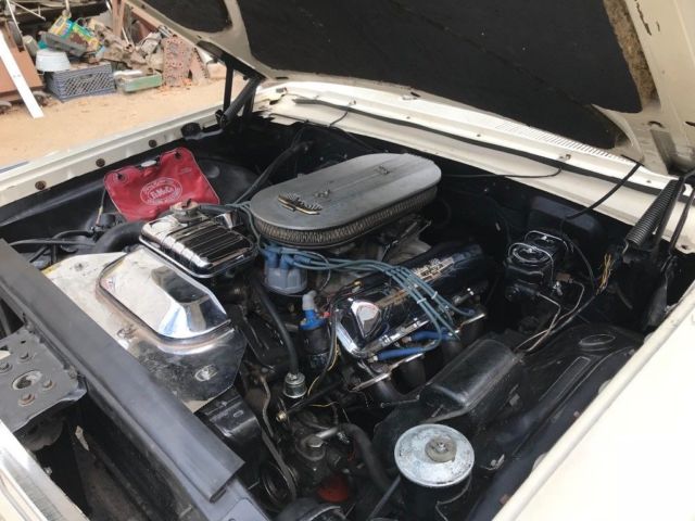 1963 White Ford Galaxie 2 door