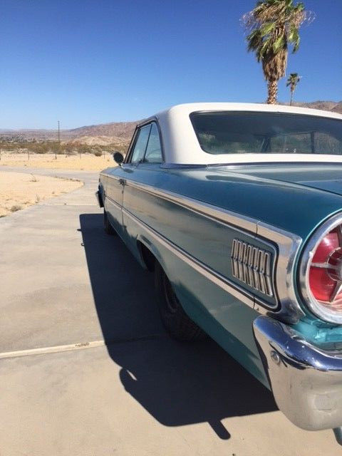 1963 Ming Green/Corinthian white top Ford Galaxie Fastback