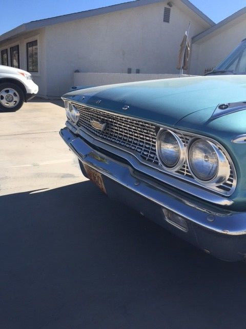1963 Ming Green/Corinthian white top Ford Galaxie Fastback