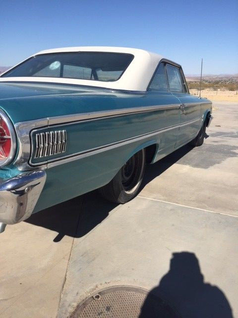 1963 Ming Green/Corinthian white top Ford Galaxie Fastback