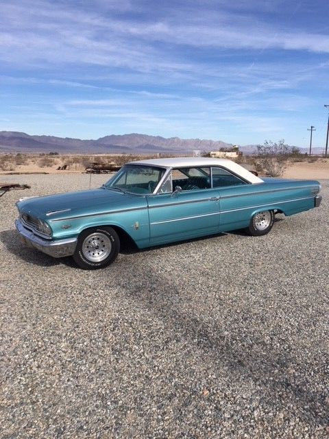 1963 Ming Green/Corinthian white top Ford Galaxie Fastback