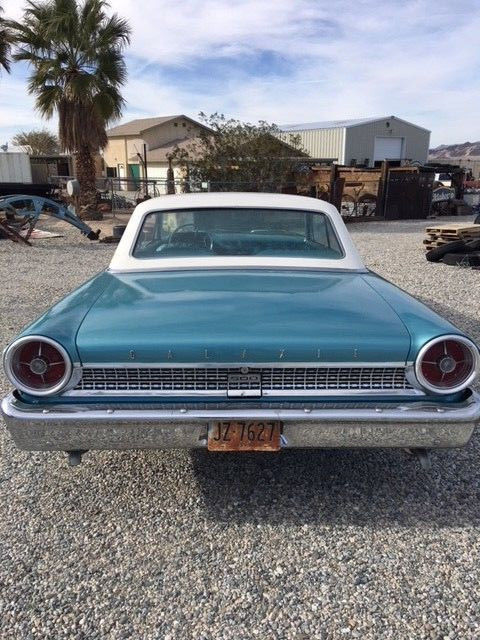 1963 Ming Green/Corinthian white top Ford Galaxie Fastback