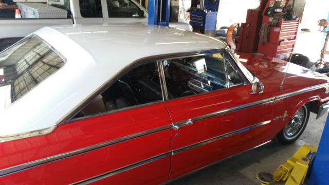 1963 Red Ford Galaxie Fastback