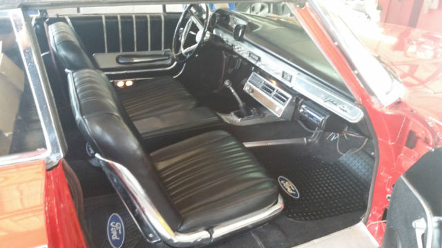 1963 Red Ford Galaxie Fastback