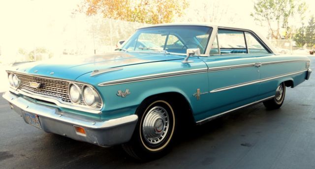 1963 Teal Ford Galaxie Fastback