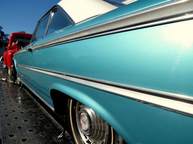 1963 Teal Ford Galaxie Fastback
