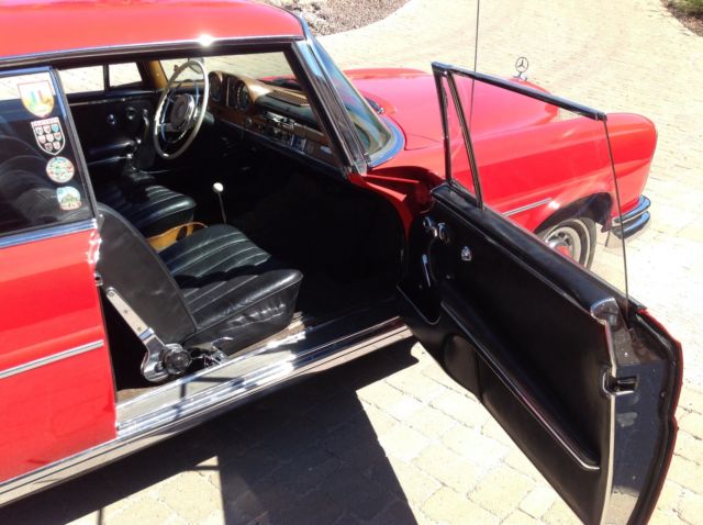 1963 Red Mercedes-Benz S-Class Coupe