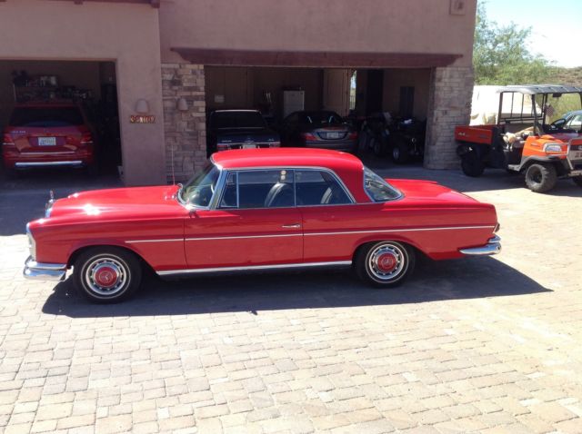 1963 Red Mercedes-Benz S-Class Coupe