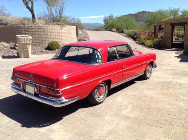 1963 Red Mercedes-Benz S-Class Coupe