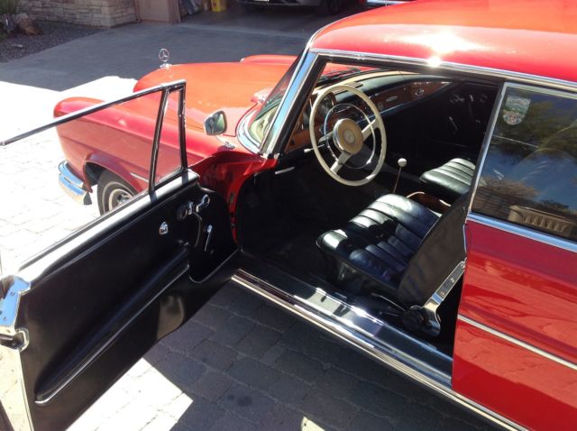 1963 Red Mercedes-Benz S-Class Coupe