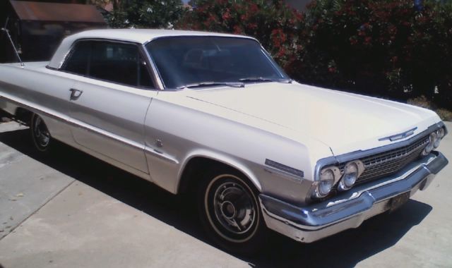 1963 White Chevrolet Impala