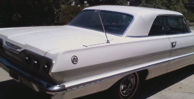 1963 White Chevrolet Impala