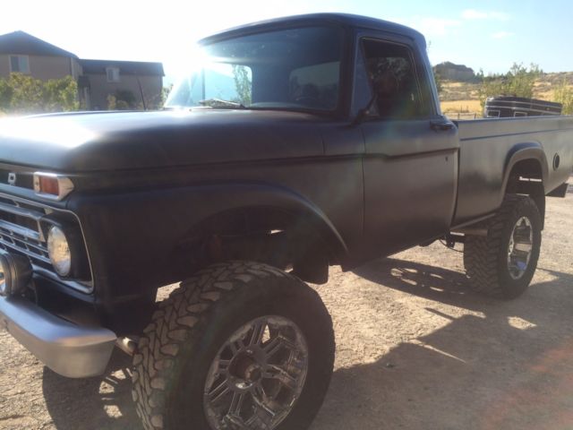 1963 Black Ford F-100 Extended Crew Cab Pickup