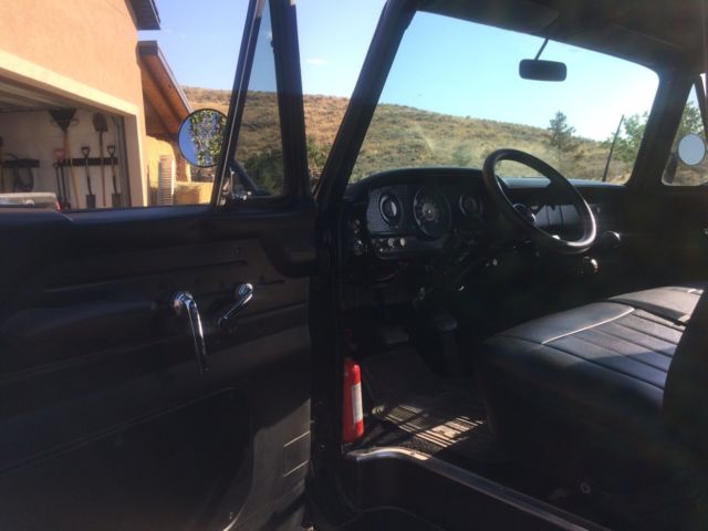 1963 Black Ford F-100 Extended Crew Cab Pickup