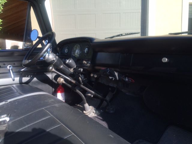 1963 Black Ford F-100 Extended Crew Cab Pickup