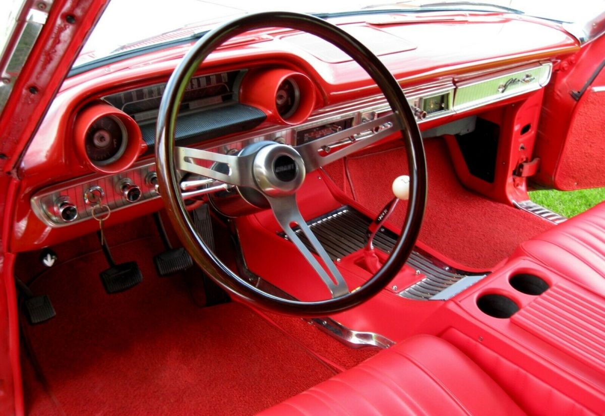 1963 Red Ford Galaxie Convertible