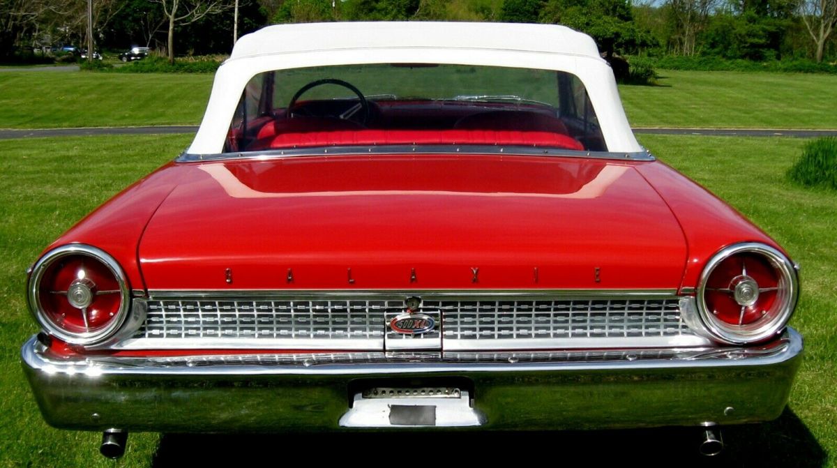 1963 Red Ford Galaxie Convertible