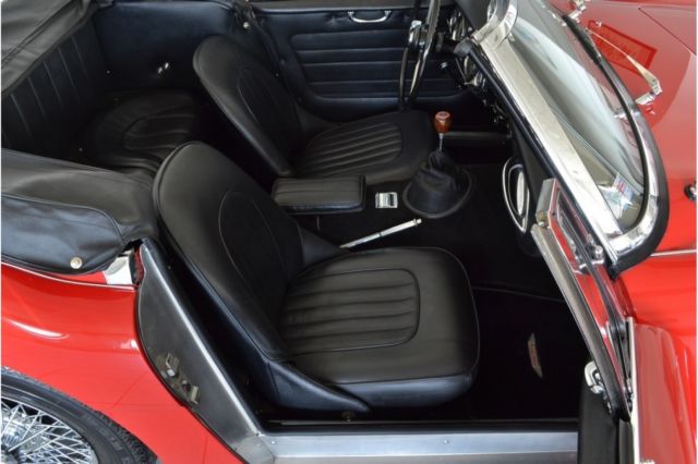 1963 Red Austin Healey MKII Convertible