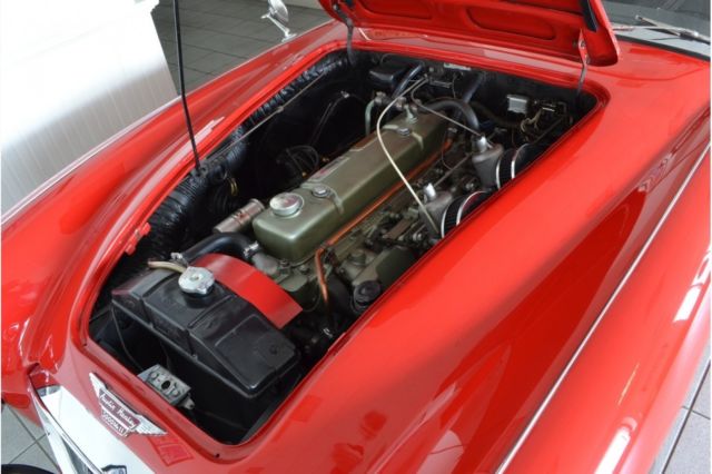 1963 Red Austin Healey MKII Convertible