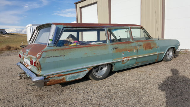 1963 Teal patina  Chevrolet Bel Air/150/210 Wagon