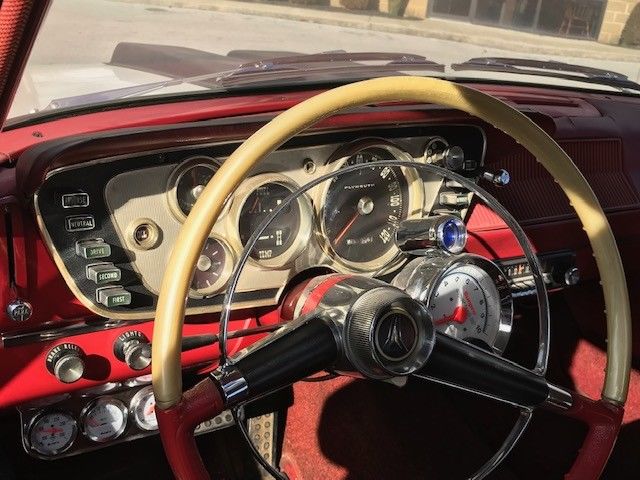 1963 white Plymouth Belvedere
