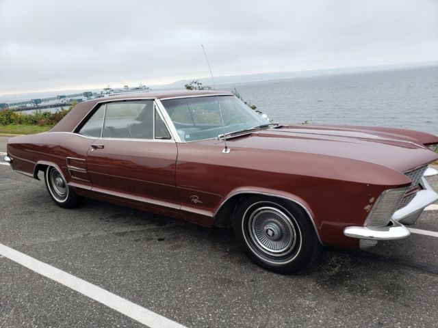 1963 Burgundy Buick Riviera Coupe
