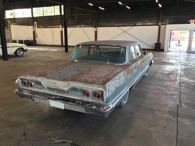 1963 Blue Chevrolet Bel Air/150/210 Sedan