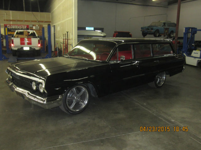 1963 Black Chevrolet Bel Air/150/210 Wagon