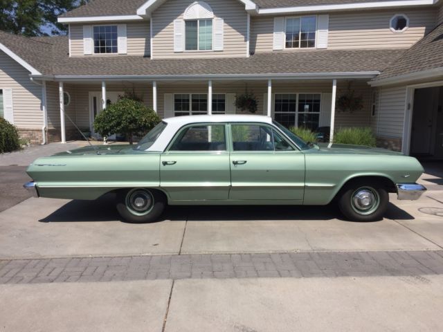 1966 Teal Chevrolet Bel Air/150/210 Sedan